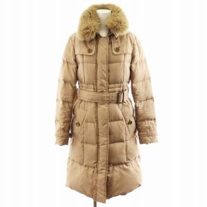 ダウンコート フォックスファー 38 ブラウン B1C10-653-50