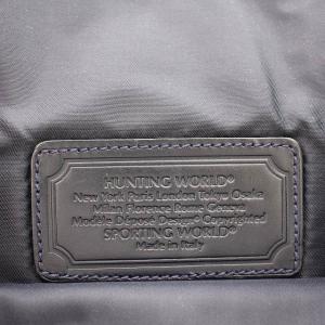 HUNTING WORLD デニム トートバッグ キャンバス ロゴ ネイビー 紺