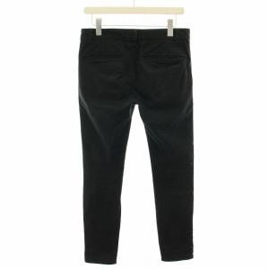 UNDERCOVER 15AW NO BORDER期 チノストレッチパンツ ジップフライ ダメージ加工 2 黒 ブラック UCP4506