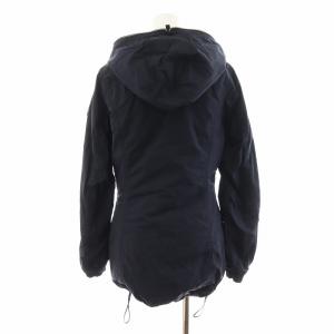 DUVETICA ナイロンコート ダウンコート ロング丈 フード アウター 40 紺 ネイビー /AN11