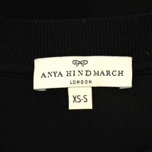 ANYA HINDMARCH パンチング スウェット 5050925946810 トレーナー スマイルマーク XS 黒 ブラック