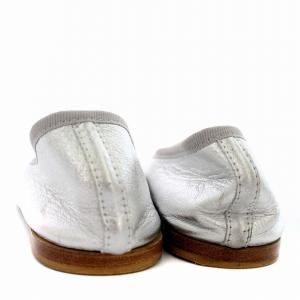 Repetto バレエシューズ フラットシューズ メタリック 39 シルバー /G