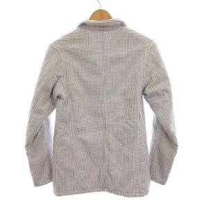 45rpm 中綿ジャケット コットン チェック アウター 2 青 白 黒 /YM