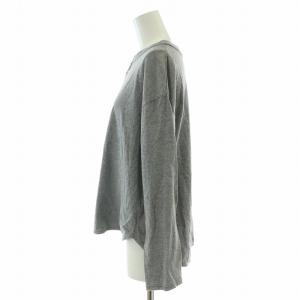 Pal'las Palace カットソー 長袖 スキッパー ウール混 ストレッチ 0 グレー