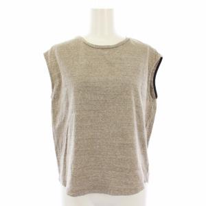 ラフィ天竺ノースリーブ Tシャツ カットソー 0 ベージュ PCT-3020A