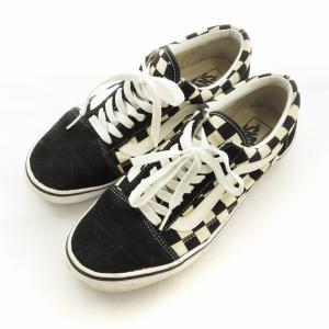 VANS OLD SKOOL DX チェッカーフラッグ スニーカー チェック 25.5cm 黒 ブラック 0T6010