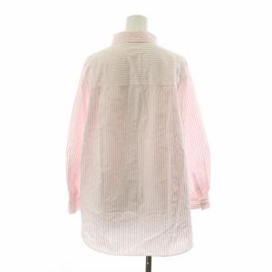 Spick&Span ストライプシャツ ブラウス 長袖 ストライプ F ピンク ホワイト 22050200602010