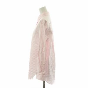 Spick&Span ストライプシャツ ブラウス 長袖 ストライプ F ピンク ホワイト 22050200602010