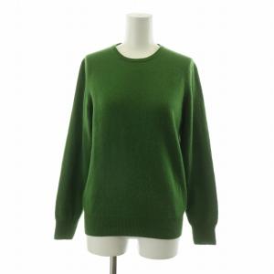 【美品】イエナ クルーネック ウールモヘヤガータープルオーバーニット グリーン 美品】イエナ クルーネック ウールモヘヤガータープルオーバー