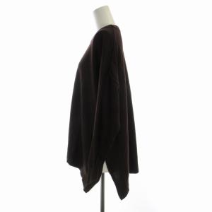 Spick&Span ニット セーター プルオーバー クルーネック ビックシルエット 長袖 F 茶 ブラウン 21080200416030