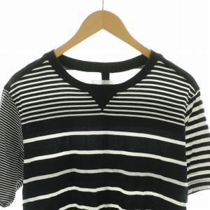 TAKAHIROMIYASHITATheSoloIst. crew neck s/s tee border Tシャツ カットソー 半袖 ボーダー 48 ブラック ホワイト SWC.0007b