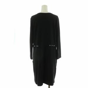 agnes b. タグ付き ワンピース ひざ丈 長袖 2 ブラック QB91JX74 /NQ