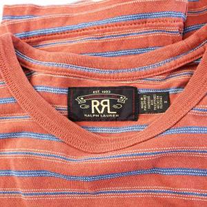 RRL ラルフローレン Tシャツ カットソー 半袖 ボーダー M ブラウン 782929529001 /KH