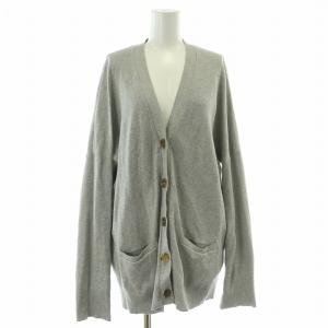 SCENTOF シルキーニットカーディガン 長袖 Vネック シルク混 F グレー 22080586302010