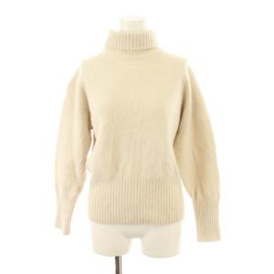 24AW ウール カシミヤ タートルネック プルオーバー ニット 長袖 F ベージュ 24080200902040