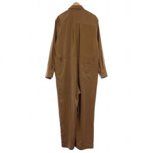 Spick&Span 24AW サテンジャンプスーツ オールインワン 36 茶 ブラウン 24-030-200-1050-3-0