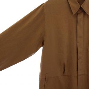 Spick&Span 24AW サテンジャンプスーツ オールインワン 36 茶 ブラウン 24-030-200-1050-3-0