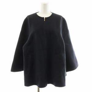 23AW ウールリバー ケープ ノーカラージャケット アウター 38 グレー SCWOSW0408 /AN32