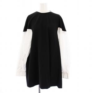 22AW COMBI PULLOVER コンビプルオーバー シャツ スウェット 切替 長袖 38 ブラック