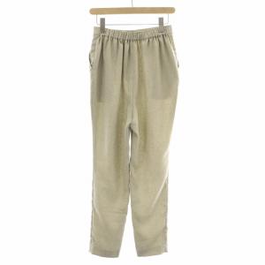ENFOLD TROUSERS リネンライクゴムジョッパースイージーパンツ スラックス タック 40 グレー 300ES631-3020