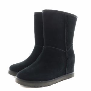 UGG australia クラシックフェム Classic Femme Short ムートンブーツ ショートブーツ 23.5cm 黒 ブラック 1104611