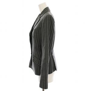 Paul Smith BLACK テーラードジャケット 2B ストライプ サイドベンツ アウター 40 グレー /YM