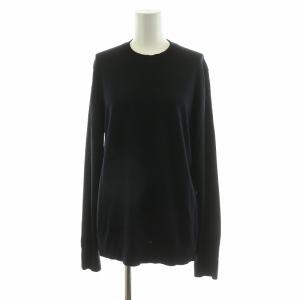 ニット カットソー 長袖 クルーネック S ブラック 02-0301702-880-902 /NQ