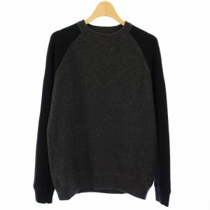 ニット セーター ラグラン 長袖 XS 黒 グレー 100184652 /TK