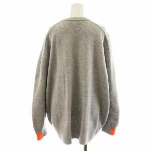 ENFOLD 23AW ワイドサークルプルオーバー 38 グレー オレンジ 300GA270-2560