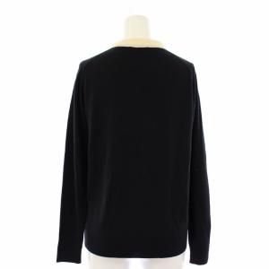 JOHN SMEDLEY ニット セーター 長袖 襟付き 薄手 M 黒
