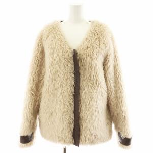 Hairy fur BZ ファージャケット アウター F ベージュ 460EAS30-0320 /AN31
