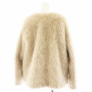 rim.ark Hairy fur BZ ファージャケット アウター F ベージュ 460EAS30-0320 /AN31