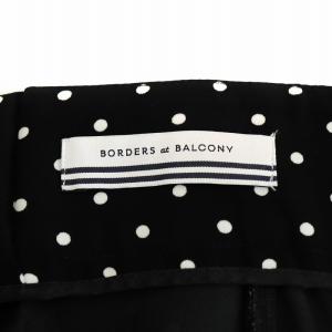 ボーダーズアットバルコニードット柄パンツ TAPERED DOTS PANTS パンツ ドット柄 36 黒 ブラック 白