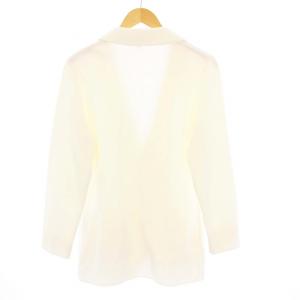 LARDINI ニットジャケット テーラードジャケット S ホワイト JXLJM70J /KH