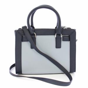 MICHAEL Michael Kors ハンドバッグ ショルダーバッグ 2WAY レザー 水色 ネイビー /TK