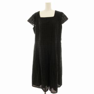 ワンピース ロング レース 黒 ブラック IV1702324