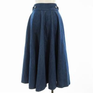 IENA シンメ SINME フレアスカート ロング デニム 27 青 ブルー 0468010695