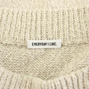 EVERYDAY I LIKE 22SS コーンフレーク Corn Flake ニットスカート ロング タイト 麻 リネン混 ベージュ 22060500803010