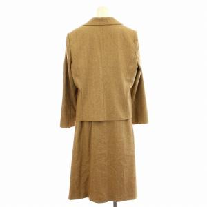 Leilian スーツ BOTTO GIUSEPPE 1606988 セットアップ プリーツ スカート ジャケット 13号 ベージュ