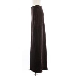 Theory 24SS BASE SATIN FLUID MAXI SK A サテン ロング スカート 0 ブラウン