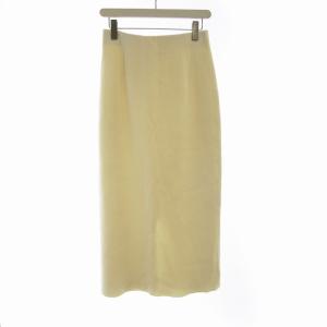 シンプル タイト ニットスカート マキシ ロング 38 白 ホワイト 64-27-0160-126 /RO