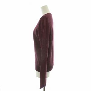 PAUL SMITH ニット カットソー 長袖 ラメ プルオーバー サムホール M パープル KRPPYW0910 /NQ