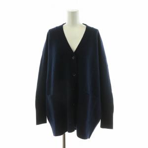 ウールカシミヤホールガーメントVネックカーディガン ニット 長袖 F ネイビー 21080400302040