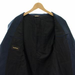 Paul Stuart シルクカシミヤブレンドパケ柄カラージャケット テーラードジャケット シングル 2B 絹 シルク混 カシミヤ混 46 青 ブルー