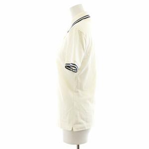 MONCLER ポロシャツ 半袖 ロゴ S 白 ホワイト /AN40