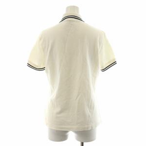 MONCLER ポロシャツ 半袖 ロゴ S 白 ホワイト /AN40