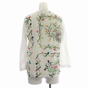 TAO COMME des GARCONS AD2022 TJ-T008 カットソー 花柄 長袖 ロンT Tシャツ M 白 ホワイト