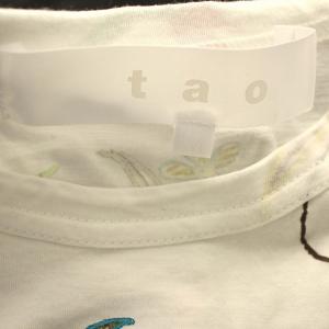 TAO COMME des GARCONS AD2022 TJ-T008 カットソー 花柄 長袖 ロンT Tシャツ M 白 ホワイト
