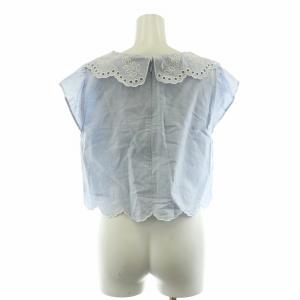 Chesty スカラップカットワークセットアップ フレアスカート シャツ ブラウス ロング 1 ライトブルー 22D510