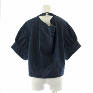 ADORE カットソー デニム 半袖 クルーネック ベルト 38 インディゴ